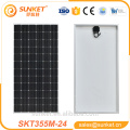 Un panneau solaire transparent mono qualité 355w